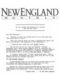 new england monthly